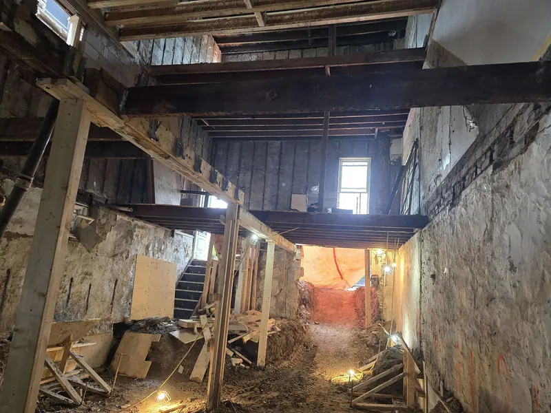 Interior demolition structural renovation