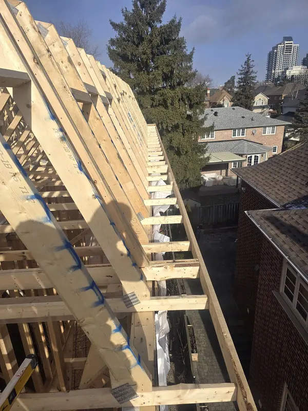 Roof framing trusses urban home