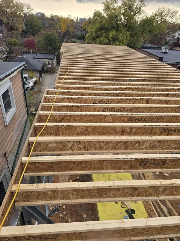 Roof rafter framing residential addition